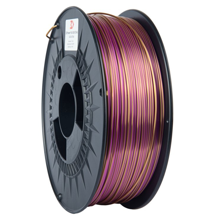 3DPower PLA SILK - Dvoubarevné - Zlatá / Růžová - 1kg