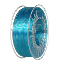 Devil Design PETG - Modrá Transparentní (Blue Transparent) - 1kg