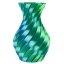 3DPower PLA SILK - Dvoubarevné - Modrá / Zelená - 1kg