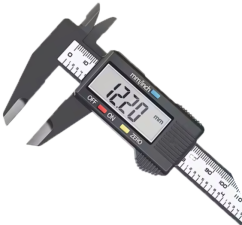 Digitální posuvné měřítko z uhlíkových vláken