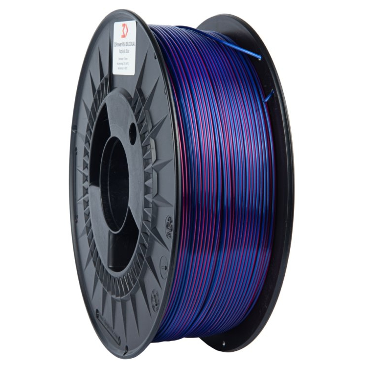 3DPower PLA SILK - Dvoubarevné - Fialová / Modrá - 1kg
