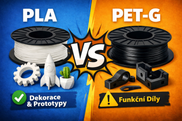 PLA vs PET-G: kdy který filament dává smysl (z reálné praxe)