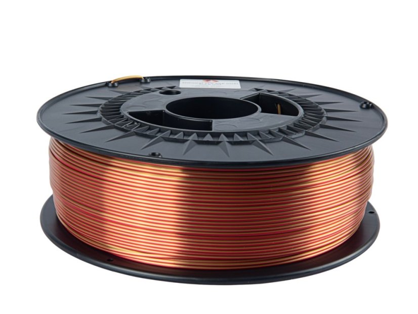 3DPower PLA SILK - Dvoubarevné - Červená / Zlatá - 1kg
