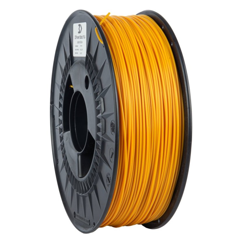 3DPower Basic PLA - Žlutá (Amber Yellow) - 1kg
