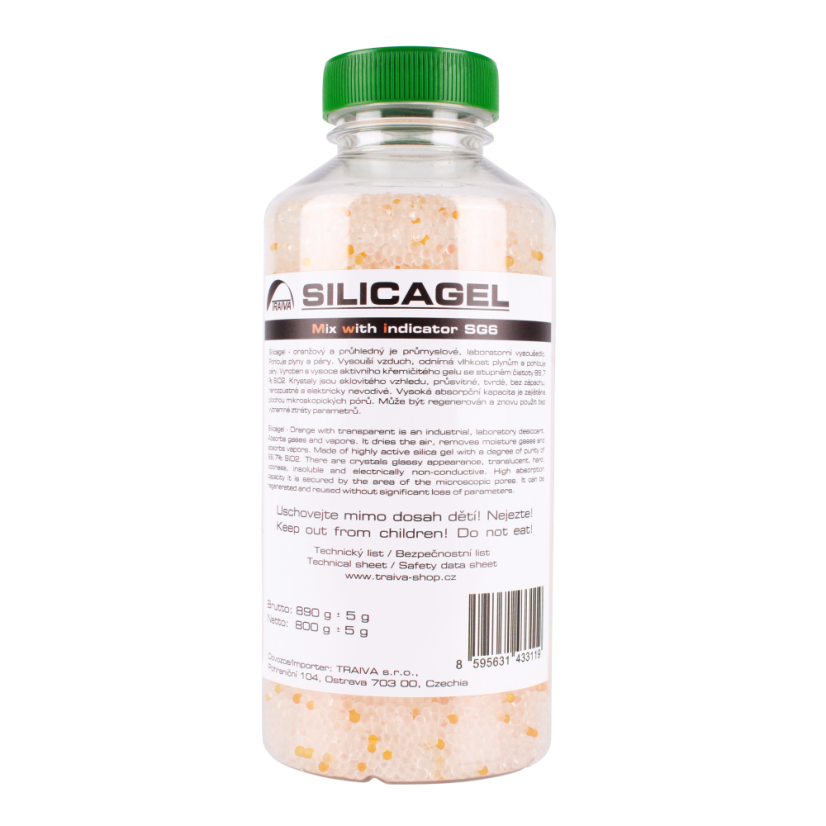 Silikagel SG6 – mix s indikátorem vlhkosti
