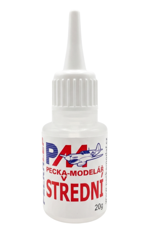 Vteřinové CA lepidlo Pecka Model – Střední (20 g)